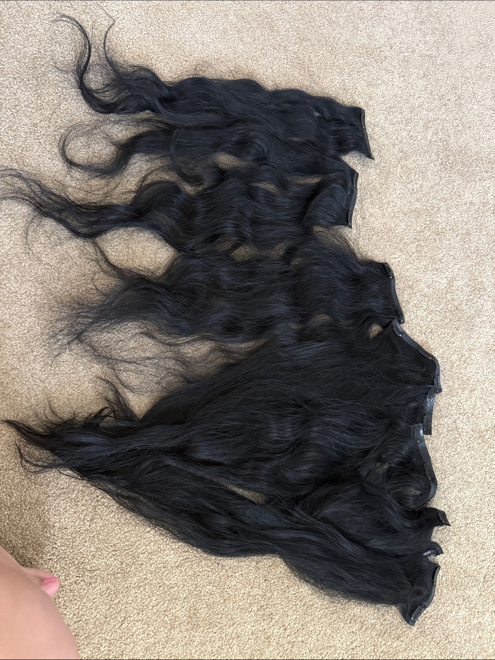 Bellami jet black Black Clip-In Hair Extensions
